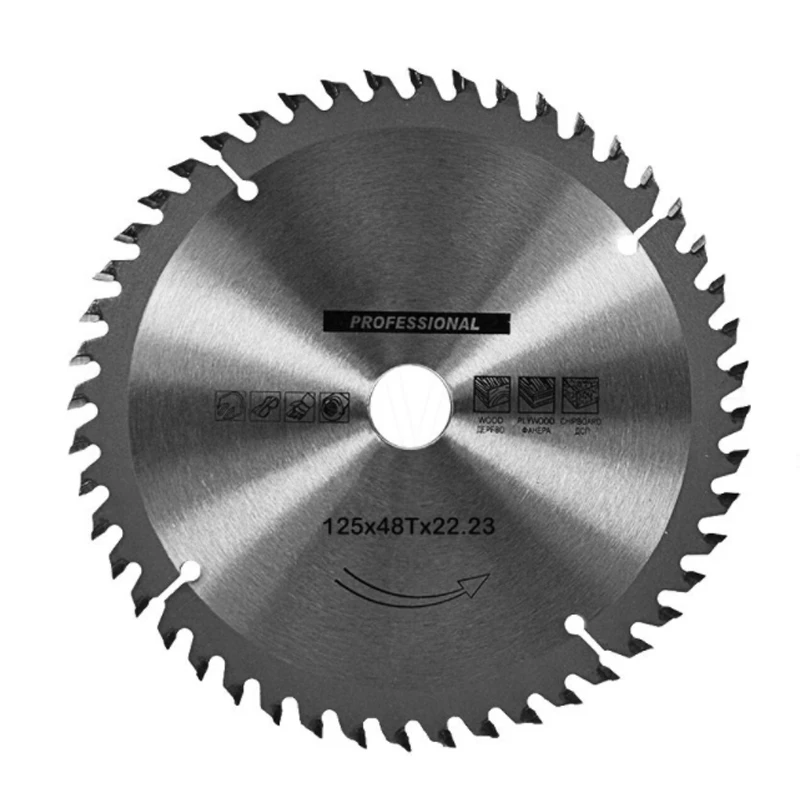 115/125mm 24/36/48 Teeth Carbide Saw Blade Wood Cutting Disc For Wood Granite Cutter Multitool Power Tool For Angle Grinder