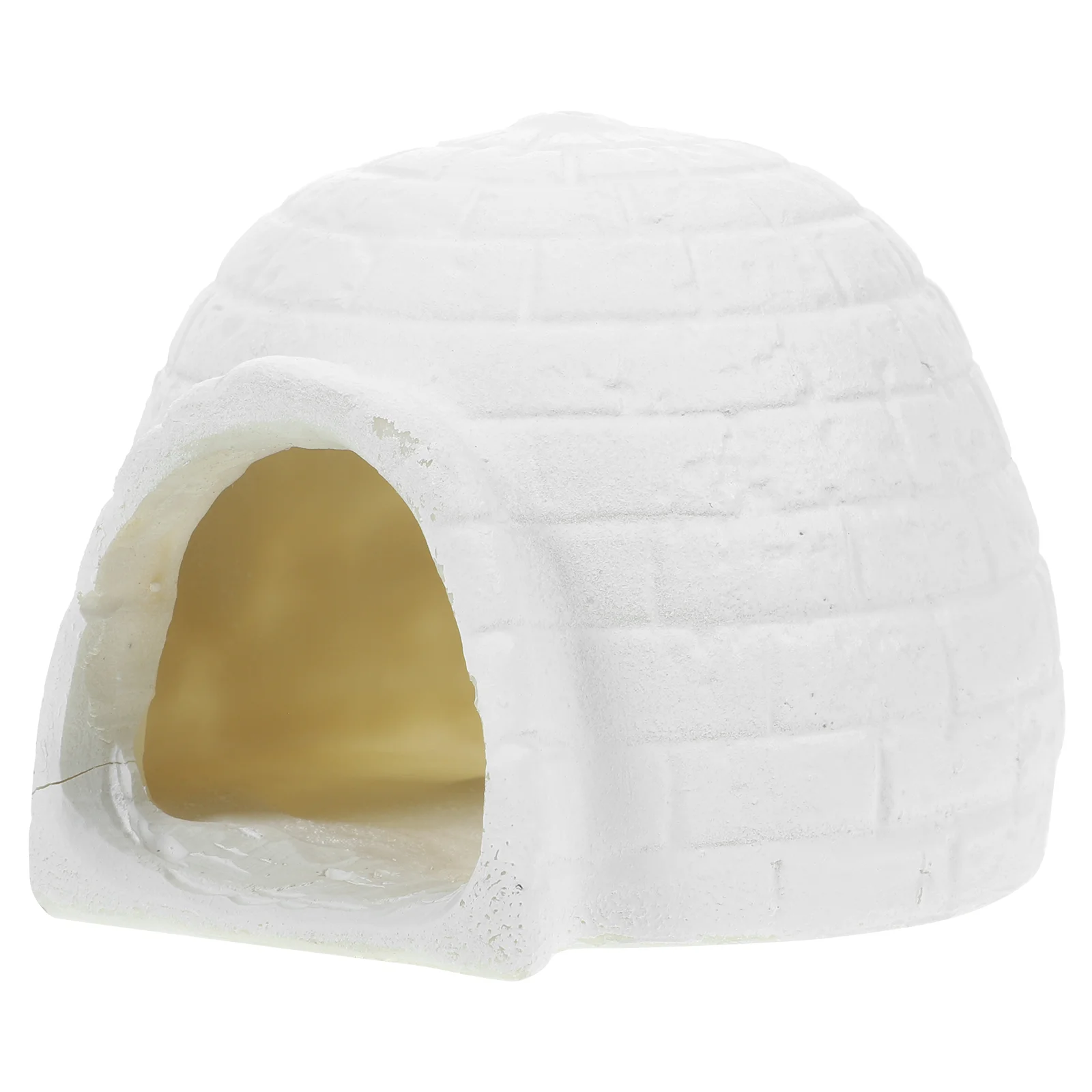 Simulazione Igloo Modello educativo di casa di ghiaccio per bambini Decor Toy Room Modelli in resina artigianale Statua