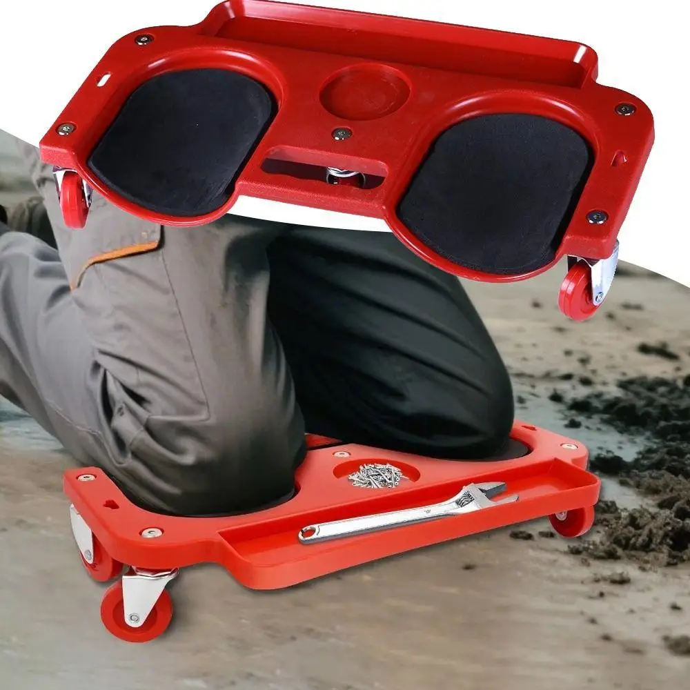 

Creeper Rolling Knee Pads with Wheels Used for Tile Work Floor Construction Tool Tool Tray Portable Car Repair Kneeling Pad