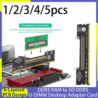 Adaptador de Memoria RAM DDR5 para Laptop a SO DDR5 U-DIMM para Escritorio, Probador de Memoria, Convertidor SO DDR5 a DDR5 U-DIMM, Diseño de PCB de 6 Capas