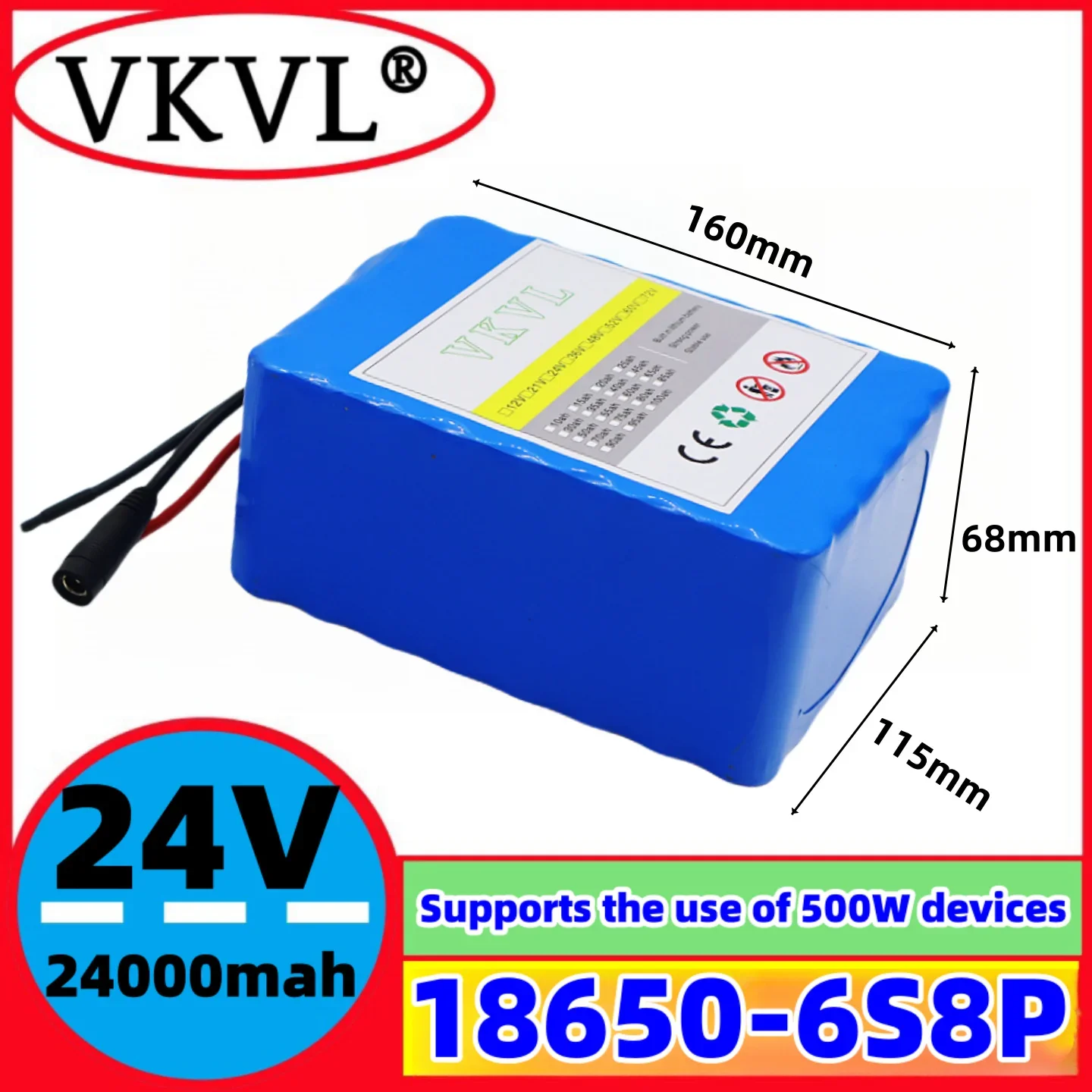 24V24Ah-6S8PLithium Battery Electric Toy Monitoring EquipmentElectric Tools 25.2V24000mAH Lithium Ion 18650 Battery Pack+Charger