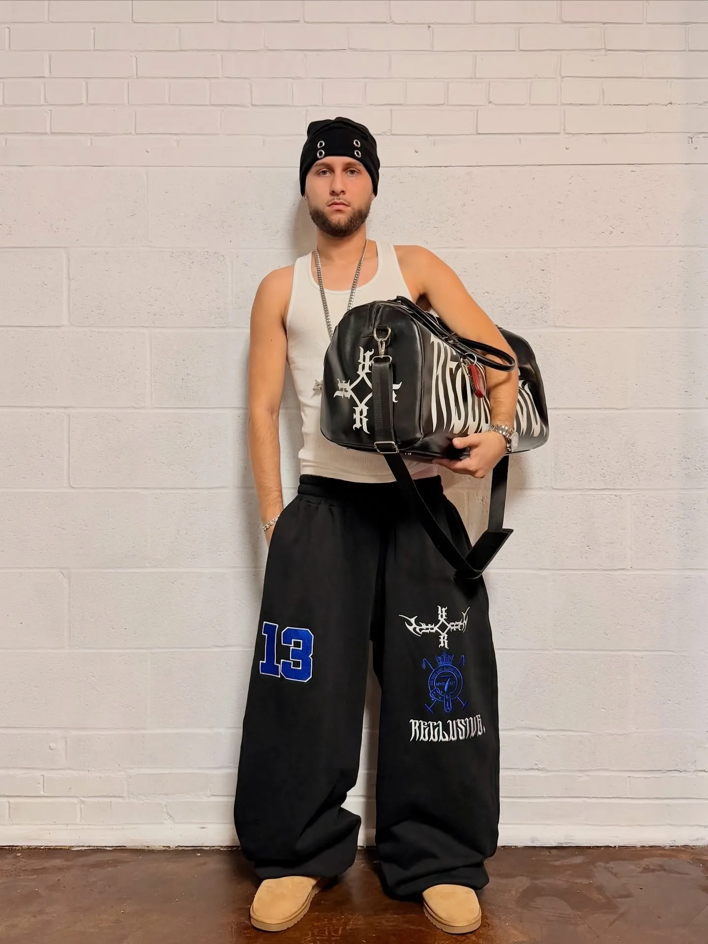 

2025 Новые европейские и американские модные осенне-зимние свободные брюки для отдыха и улицы в оригинальном стиле с буквенным принтом