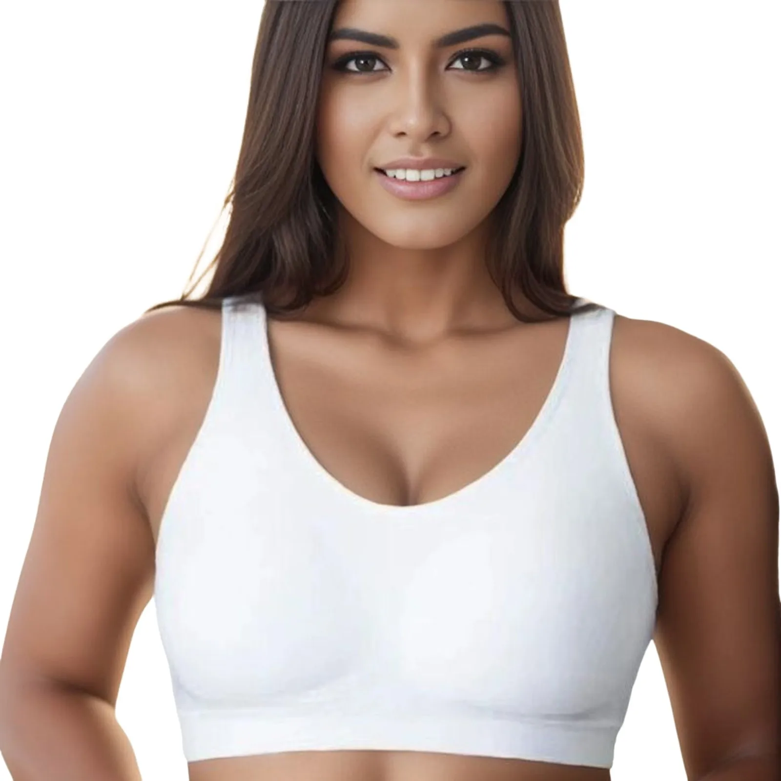 Women\'sCompression Wirefree High Support Bra For Women Small To Plus Size Everyday Wear Exercise And Offers Style Sports Bra