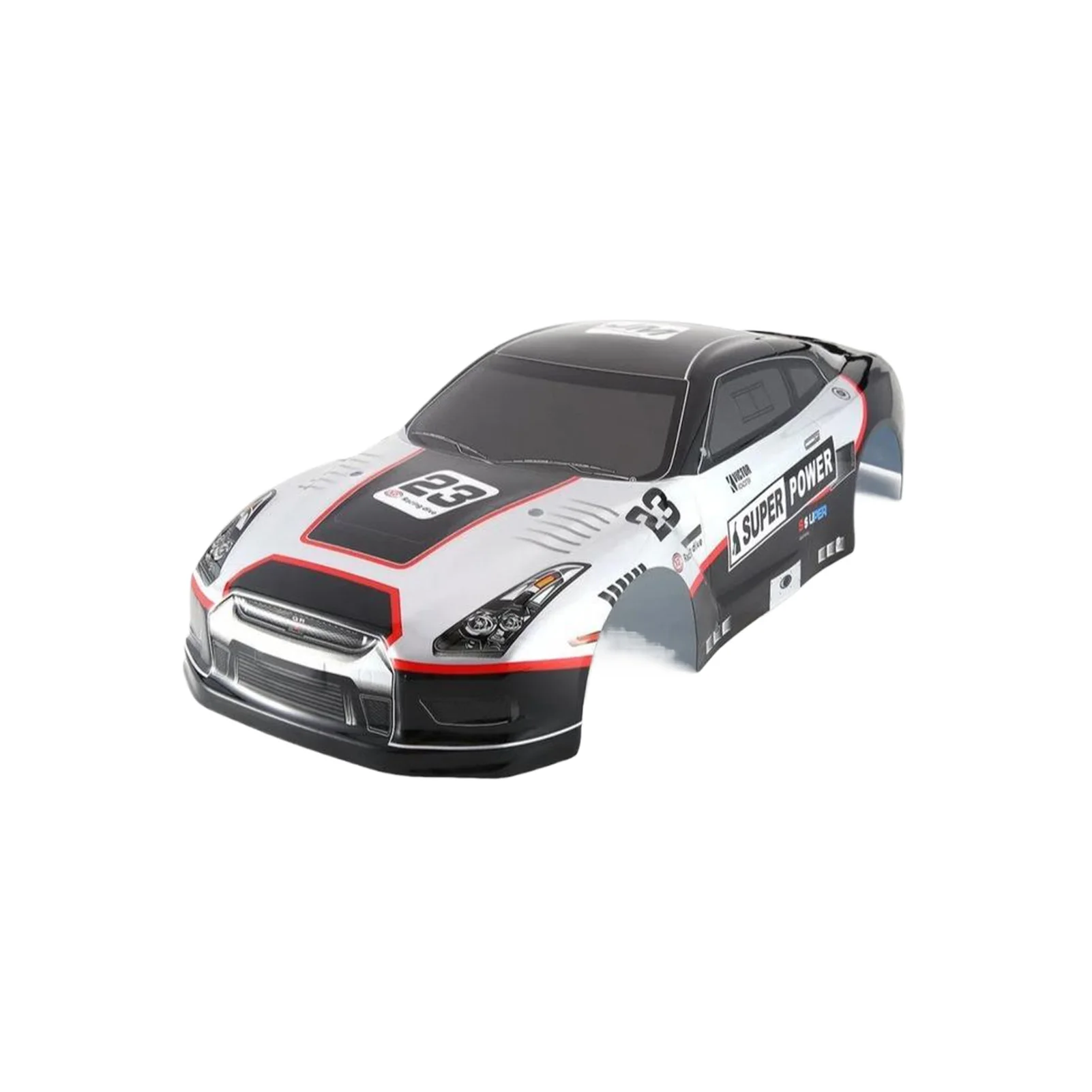 195/190 مللي متر قاعدة العجلات 1/10 RC سيارة قذيفة رسمت الجسم غطاء PVC لسباق نموذج الانجراف سباق RC سيارة HPI ZD Z4 GTR جزء #6