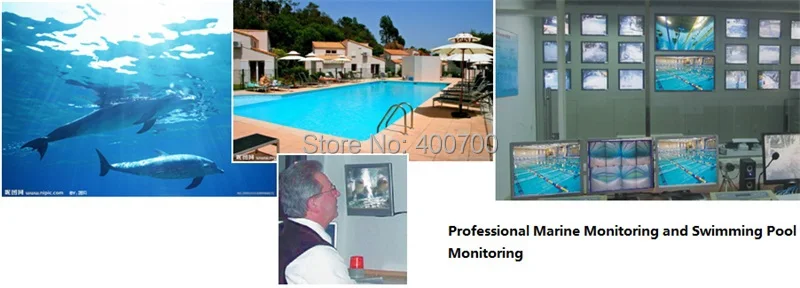 Cámara subacuática subacuática PTZ POE IP de alta velocidad de 5MP 100M para pescar