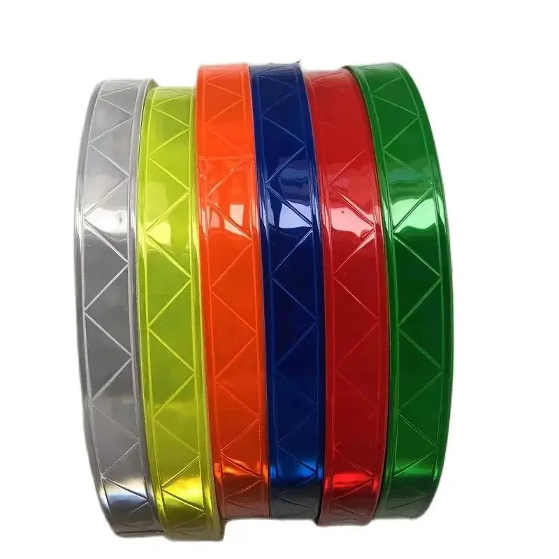 1 Inch Width PVC Night Fluorescent Reflective Warning Tape Garment Auxiliary Material