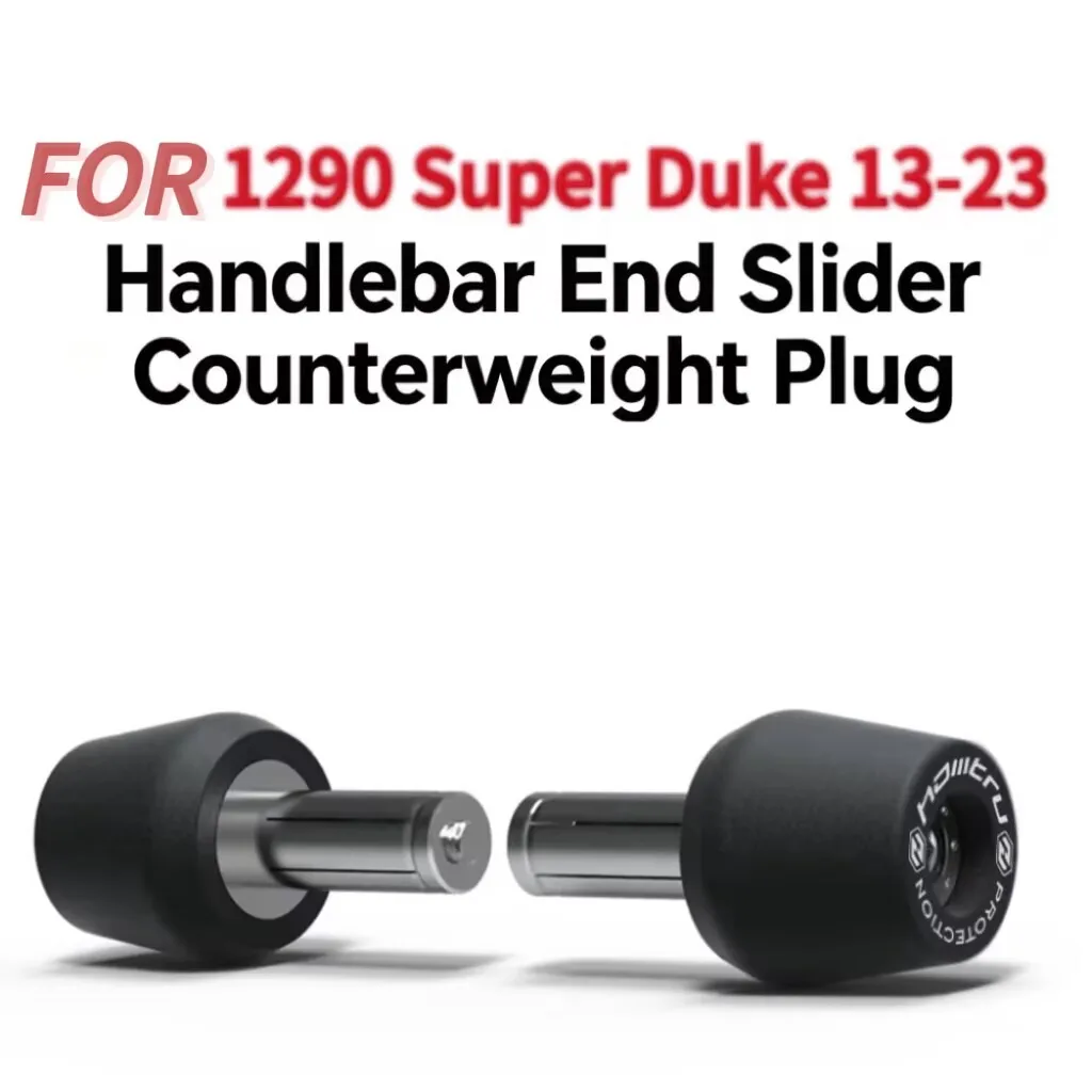 Handlebar End Counterweight Plug Slider Grips Fit For 1290 Super Duke R GT RR R EVO 2013‑2023 Anti‑Crash Protector