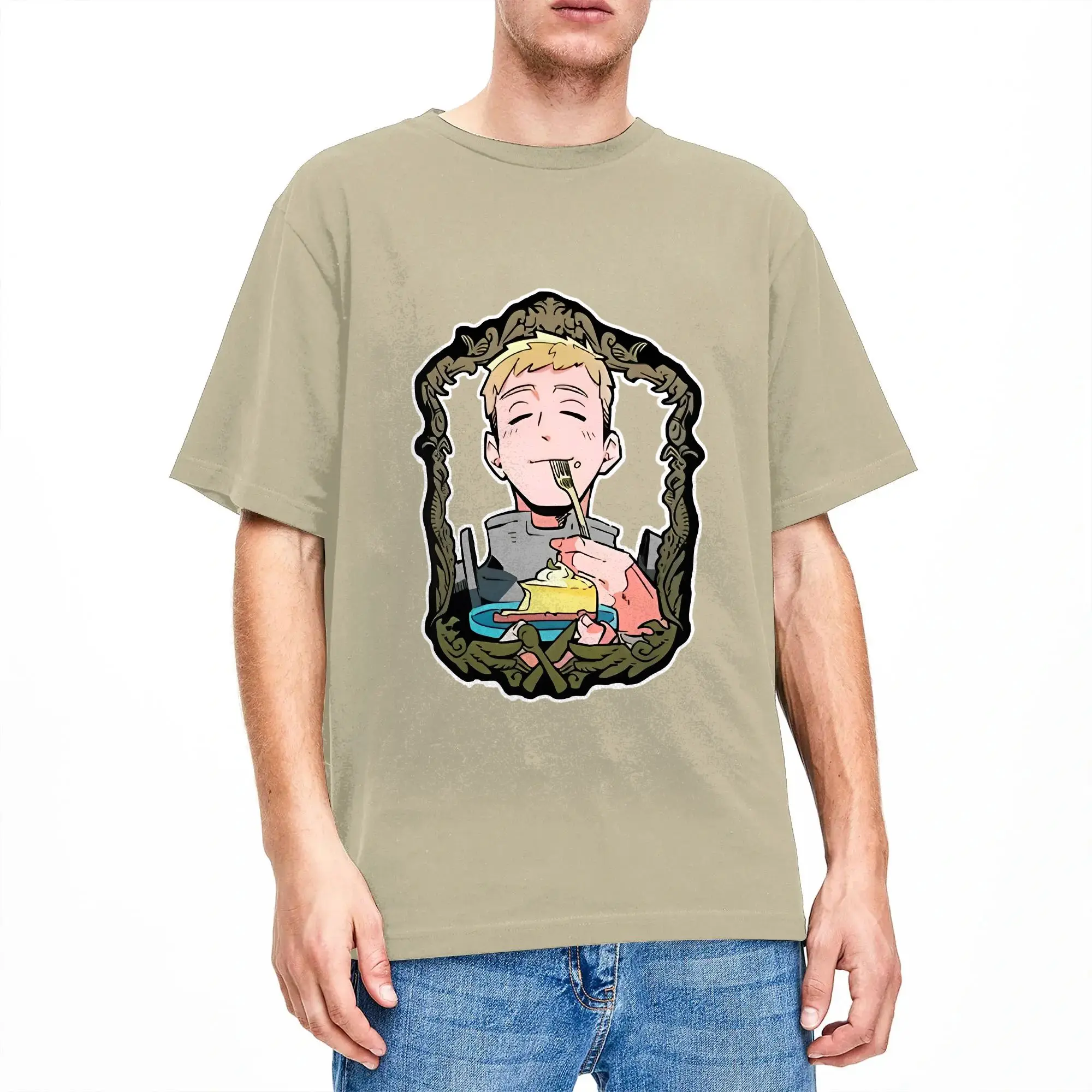 Delicious In Dungeon Portrait T-Shirts Dungeon Meshi Cool 100% Cotton Tee Shirt Crew Neck Short Sleeve T Shirts