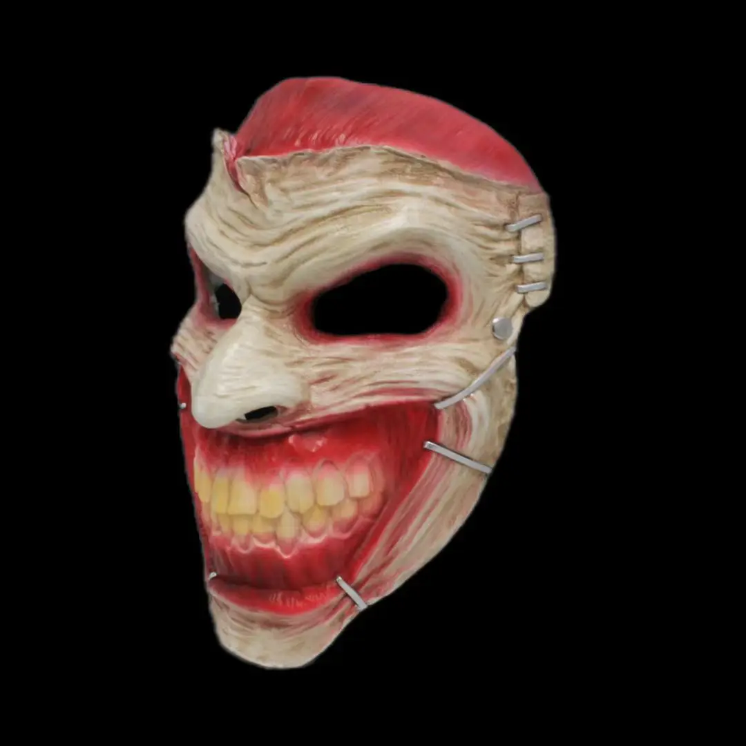 

Resin Cosplay Mask Scary Zombie Monster Clown Halloween Party Mask Wrestler Costume Props Adults
