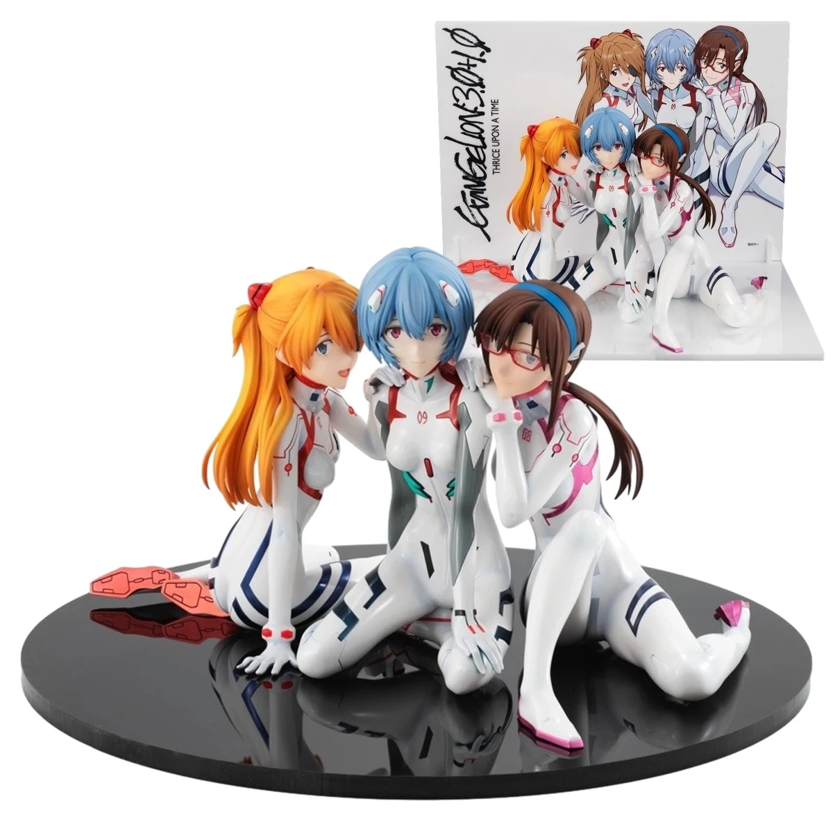 9CM Anime EVANGELION Figure EVA Ayanami Rei Battle Suit Asuka Langley Soryu Model Toy Combat Suit Action Figure Collection Gift