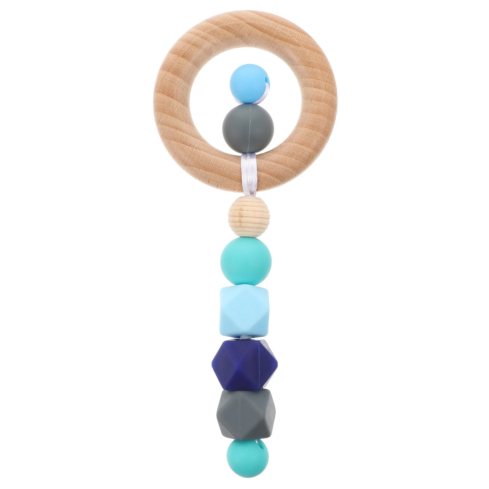 Silicone Baby Teether Wood Molar Rod Infant Sensory Chew Grinding Plaything Ergonomic Toddler Soother