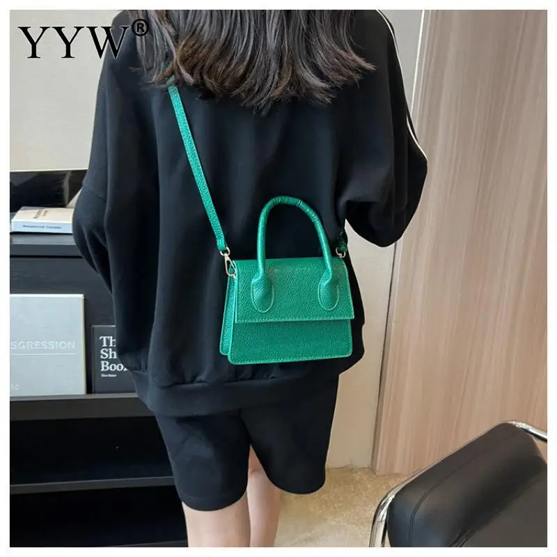 Fashion Mini Small Square Bag Crossbody Bags Pu Leather Women'S Handbag Crocodile Pattern Chain Shoulder Purse Messenger Bags