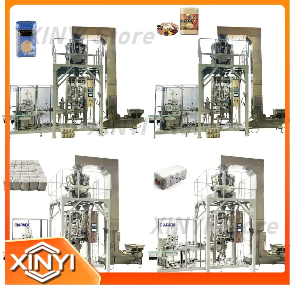 Automatic Weighing Filling and Vacuum Sealing Machine for Food Packaging Industrial Use Vacuum Sealer for Snacks Coffee
