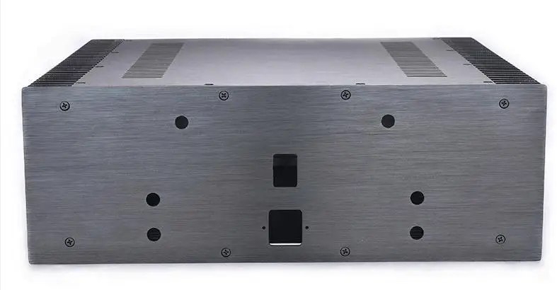 Pass style Full Aluminum pure rear post power amplifier chassis class A amplifier DIY chassis case 430*120*415mm