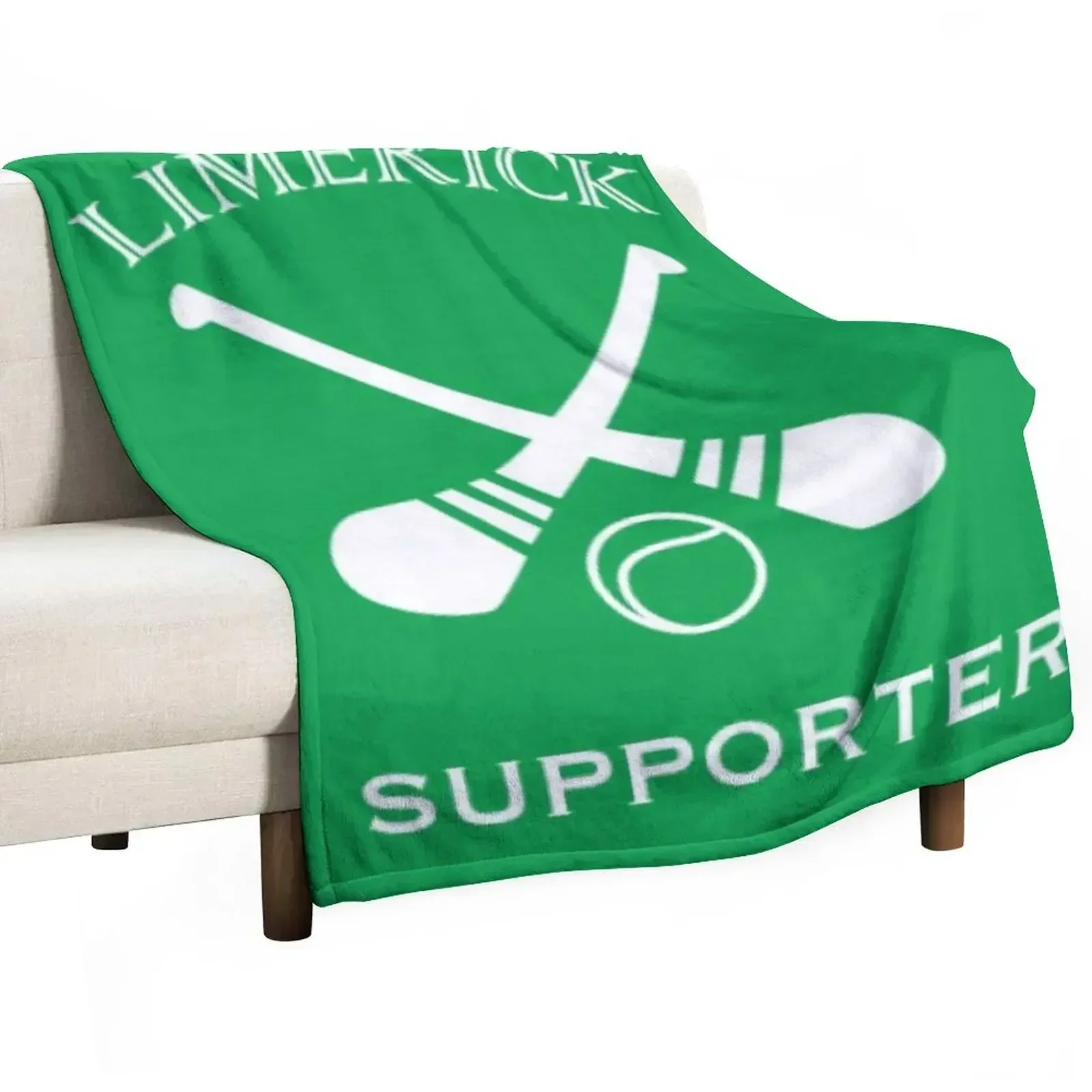 

Limerick hurling supporter Throw Blanket Hairy Soft Big for sofa Summer Beddings Blankets