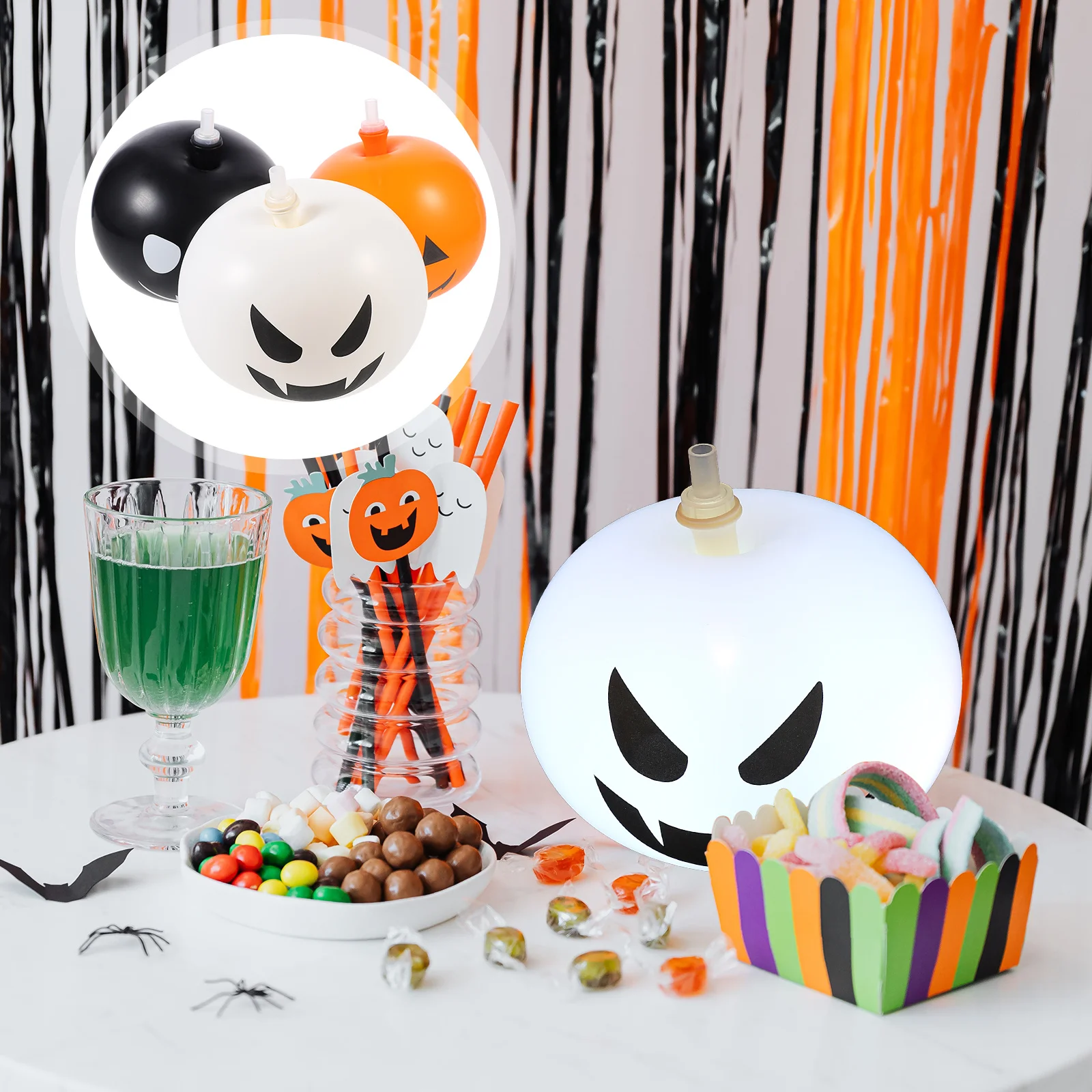 

15 Pcs Halloween Decoration Balloons Party Decorations Cute Outdoor Glow Supplies