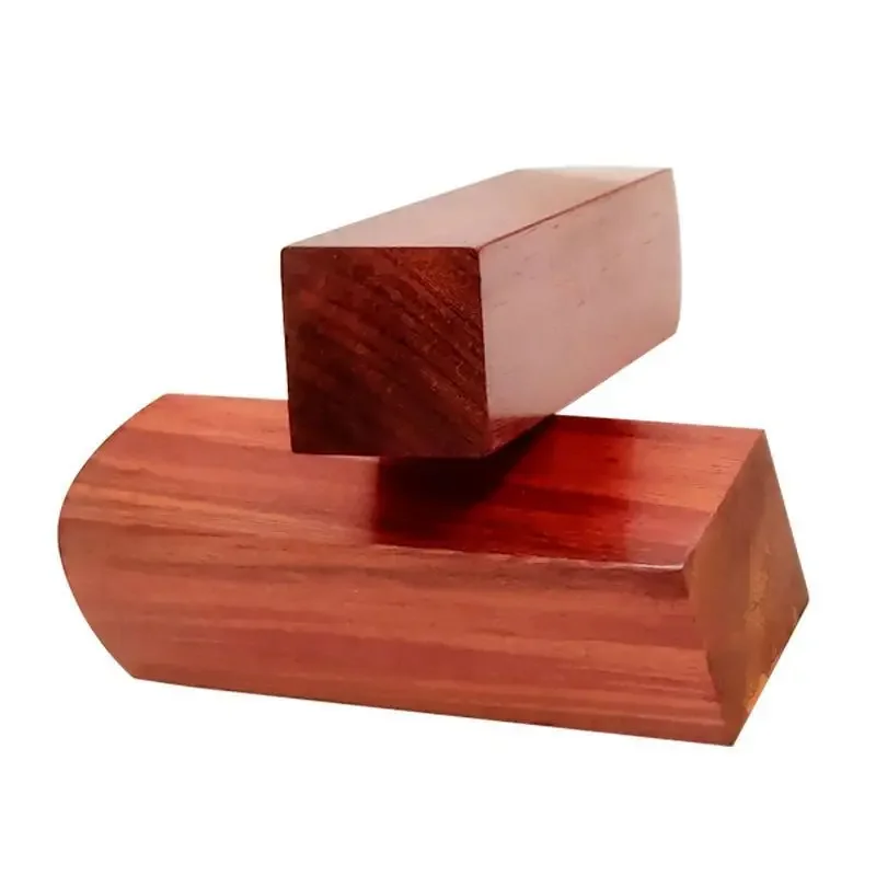 DIY Red Sandalwood Blank Name Stamps Wood Material Practice Stamp Seal Calligraphy Chinese Painting Square Name Stamps Wholesale