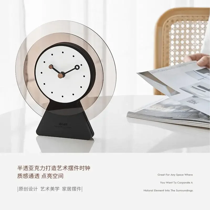 New house quasi-seat clock, living room ornament, home decoration, office desktop TV cabinet, porch feeling