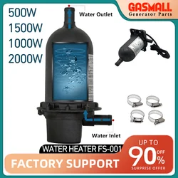 Self-circulation Engine Water Heater Black Preheater for Diesel Generator 120V 220V 500W 1000W 1500W 0.5KW 1KW 1.5KW 2KW