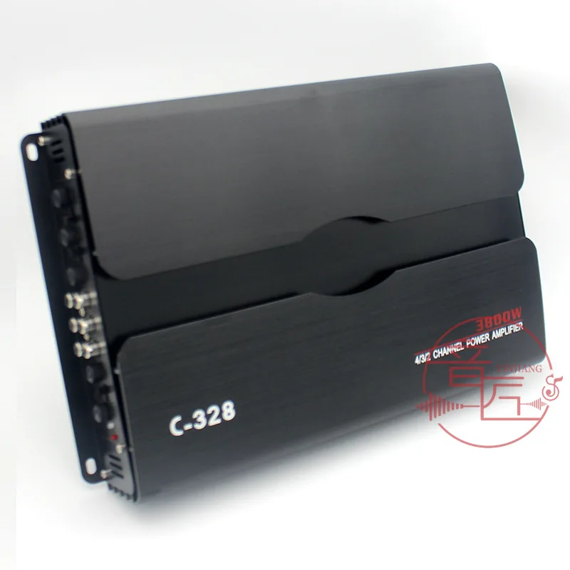 Car Audio Modified Four-channel 4-channel 12V Power Amplifier Car High-power Power Amplifier C-328 Power Amplifier 3800W