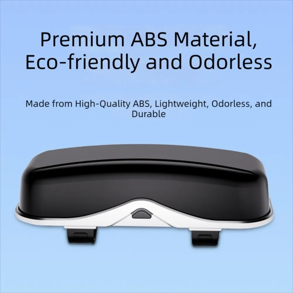 Premium Car Visor Glasses Case ABS Flocking Inner Auto Sunglasses Organizer Anti-Scratch Shock-proof Car Sunglasses Holder