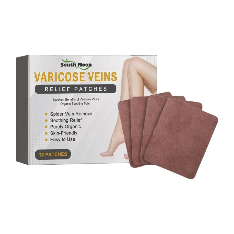 Parche para venas varicosas, parches para aliviar la vasculitis de las piernas, flebitis, tratamiento del dolor de araña, pegatinas para el cuidado