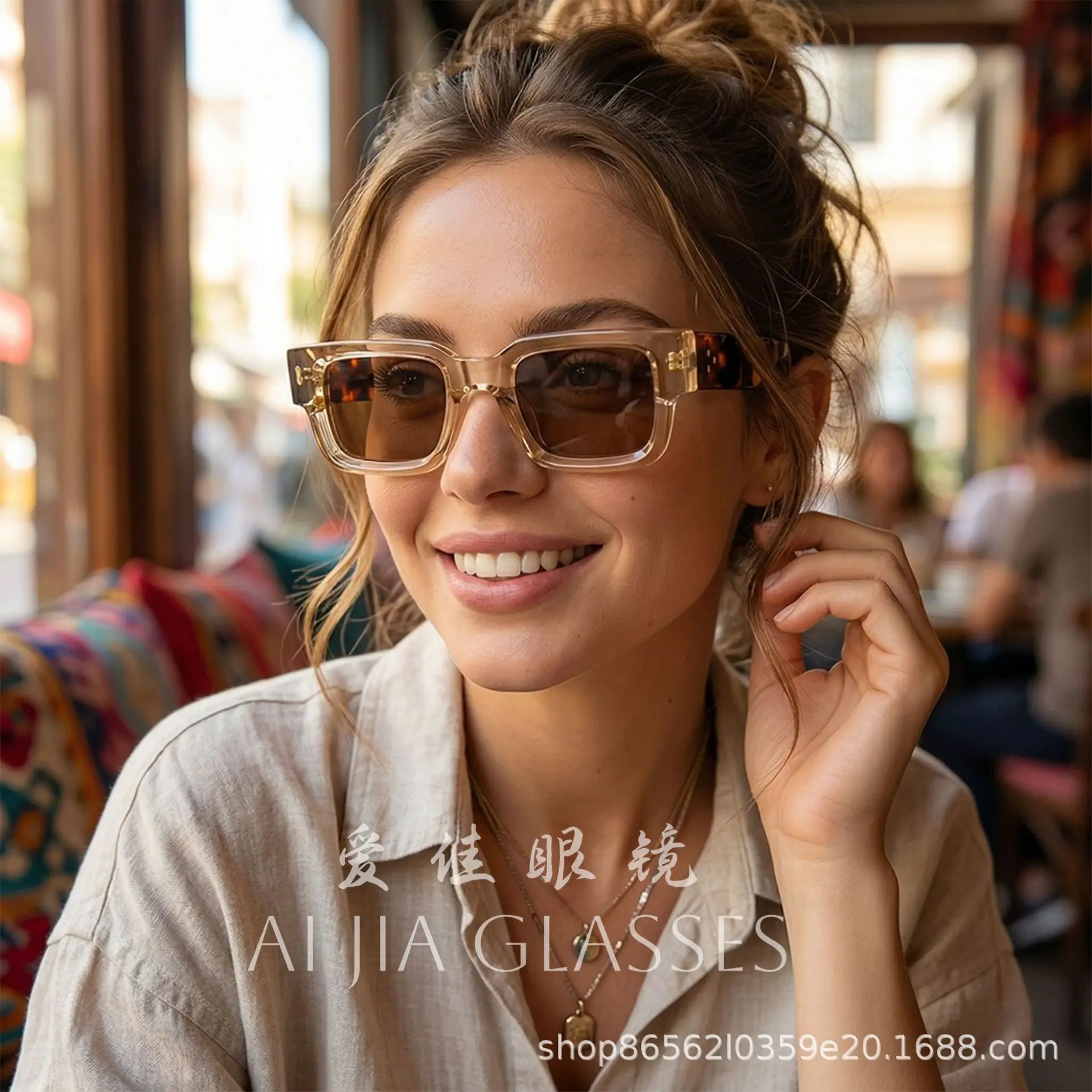 

Steampunk Square Sunglasses Y2K Vintage Thick Black Frame Luxury Design Acetate Fiber Fashion Driving Eyewear luxury