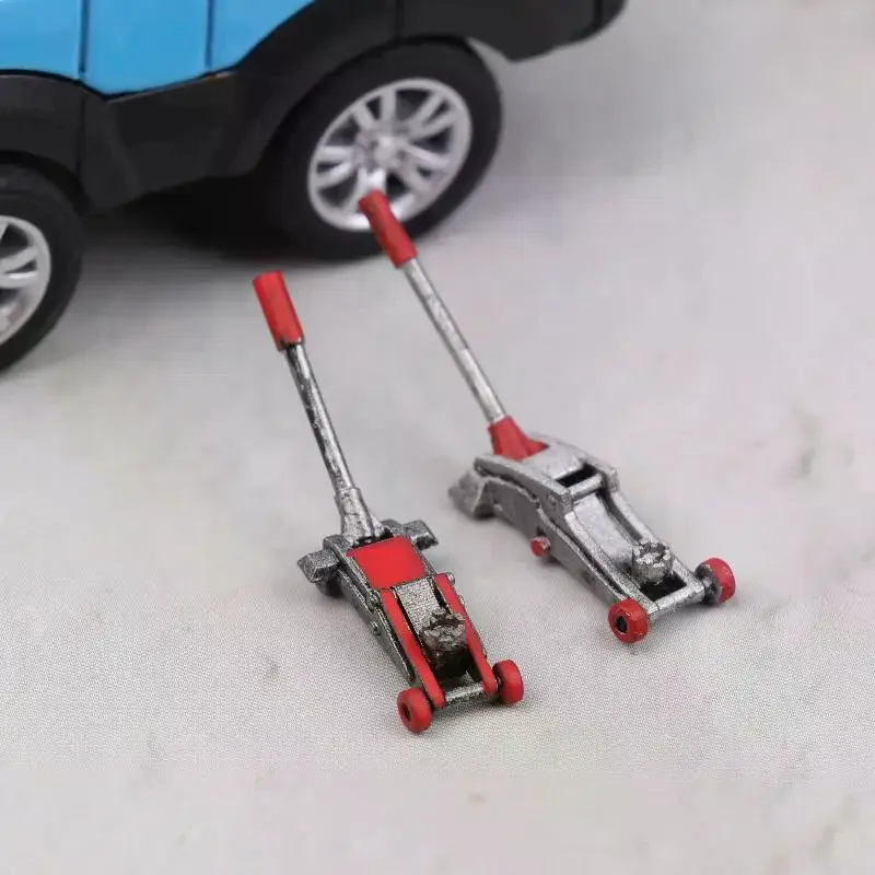 1 Stuks 1/64 Schaal Auto Lifting Jack Model Modificatie Garage Reparatie Accessoires Scène Collocatie Miniatuur Sculptuur Display