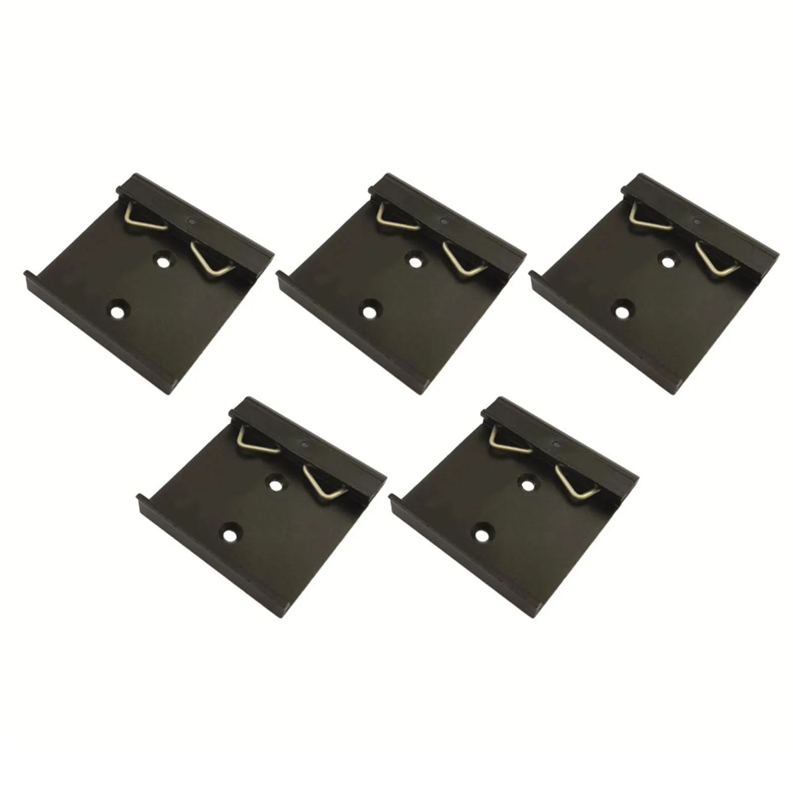 5PC DIN35mm Metale DIN Rail Fixed Clamp Clip Relay C45 Mounting Buckle Simple Fixing Rack With Mounting Holes Rail