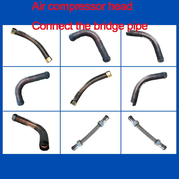 

Аксессуары для воздушных компрессоров высокого давления, Соединительная труба для головки, Соединительная труба для головки насоса, резервуар для хранения газа, труба из стальной проволоки