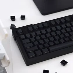 Large Carbon Solid Color Genuine/Side Engraved Keycaps PBT Thermal Sublimation for OEM Gateron MX Mechanical Keyboards
