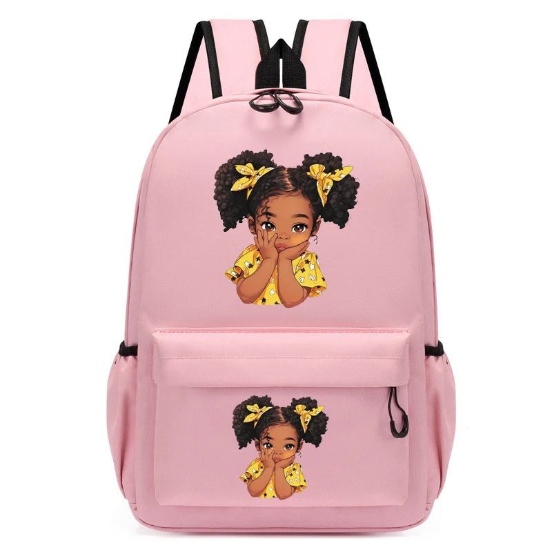 Kinder Rucksack mehrfarbige schwarze Mädchen Rucksack Kindergarten Schult asche Kinder schöne Afro Mädchen Bücher tasche Reise Schule Rucksack