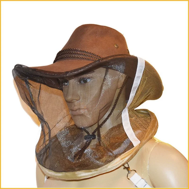 

Beekeeping Cowboy Hat Beekeeping Protector Cap Beekeeper Fly Insect Net Cowboy Comfortable Design Anti bee Hat