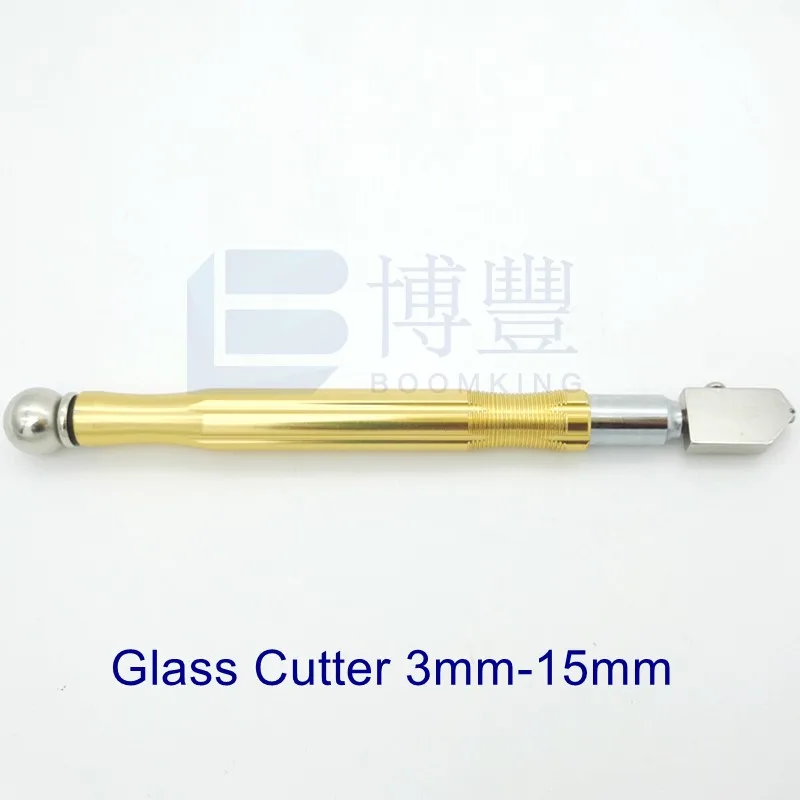 Glass Cutter 3mm-15mm/6-12mm,Glass Cutter Tool,Pencil Style Oil Feed Carbide Tip for Glass Cutting/Tiles/Mirror/Mosaic.