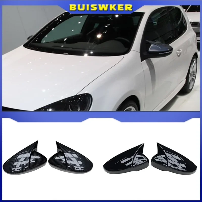 

For Volkswagen VW Scirocco 2009-2018 Door Side Wing Rearview mirror Cover Sticker Trim Car Styling Accessories