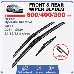 For Hyundai I20 MK2 GB IB 2014 - 2020 Active Front Rear Windshield Windscreen Wiper Blades Window 24