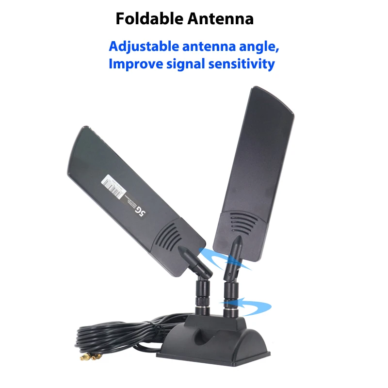 42dbi 5G Router External Antenna Outdoor Long Range WiFi Signal Coverage Booster 4G 3G 2G Cellular Amplifier for ZTE CPE MC801a