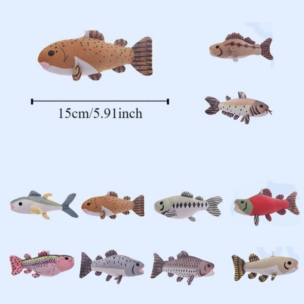 オーシャン熱帯魚キーホルダー漫画シミュレーション水族館の魚ぬいぐるみクリエイティブ面白い魚ぬいぐるみペンダントバッグぶら下げ