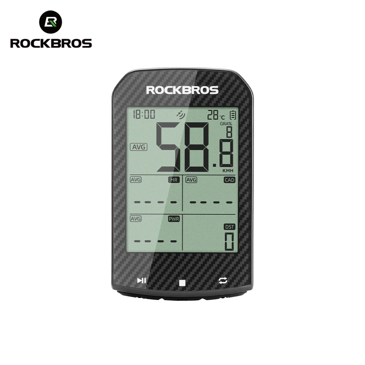 ROCKBROS Bicycle Computer M1Pro with AIROHA AG3352Q 5.0 ANT+ Bluetooth IPX6 Waterproof Cyclocomputer Speedometer Bike Stopwatch