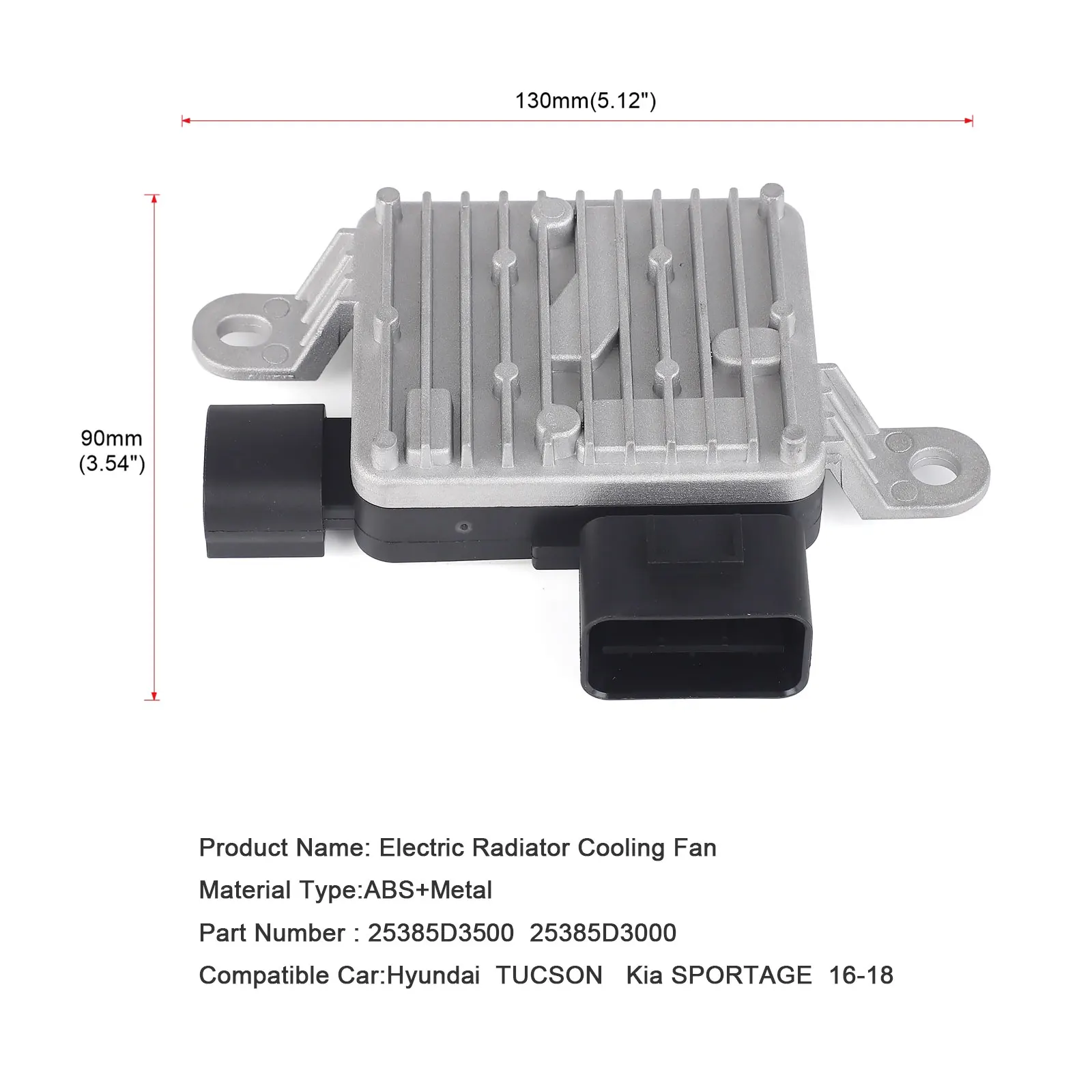 For 2016-18 Hyundai Tucson 2017-2020 Kia Sportage 25385-D3500 25385 D3500 25385D3500 Brand New Radiator Cooling Fan Motor Module