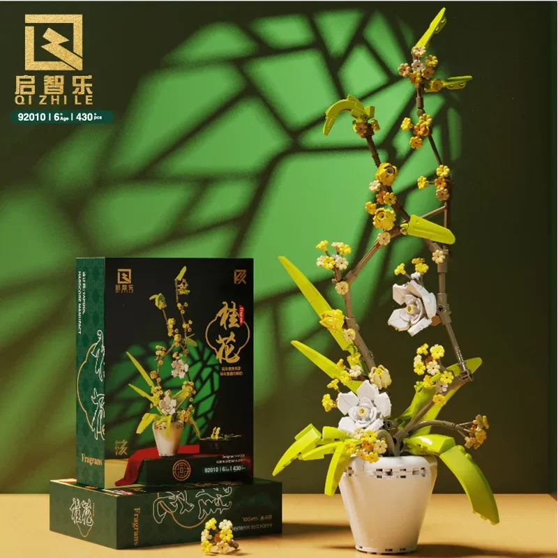 

MOC Compatible with Flowers Assembly Toy Building Block Succulents Potted Creative Immortality Bouquet Ornaments Toy girl gift