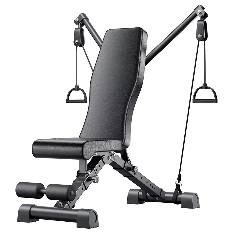 Home Gym Multifunctional Foldable Adjustable Dumbbell Stool for Chest Back Shoulder Arm Exercise