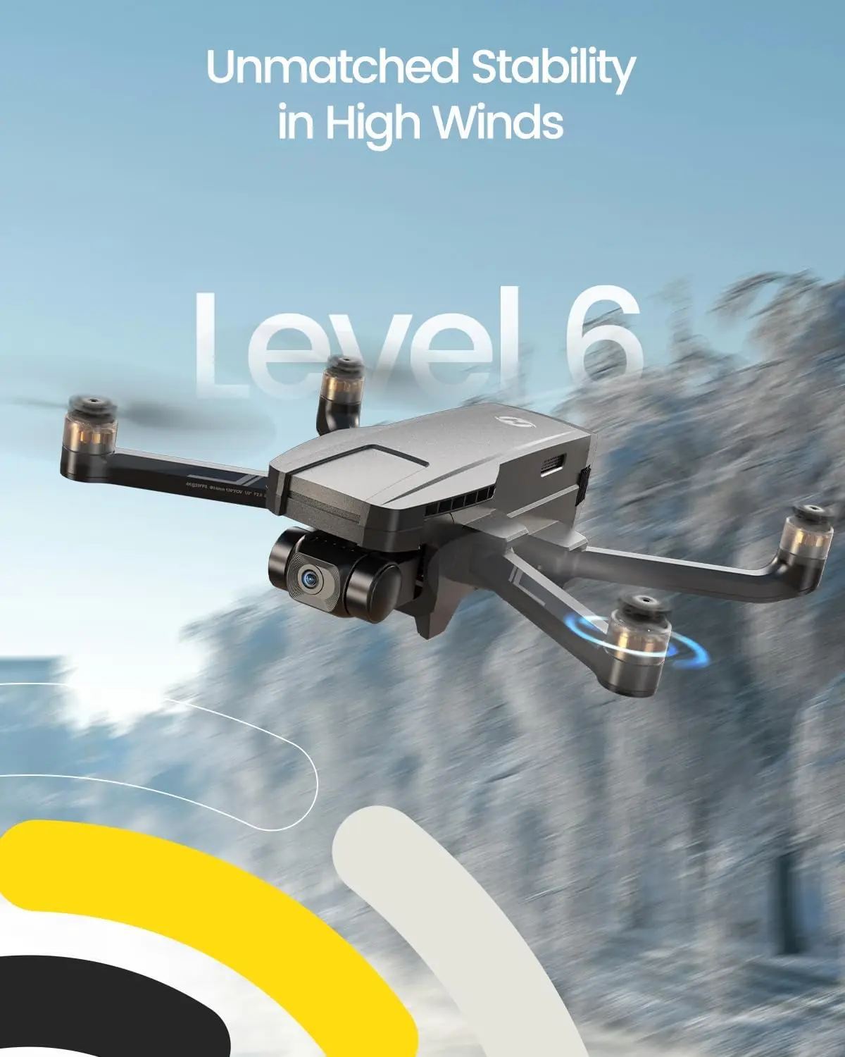 HolyStone HS720G 2-osiowy dron z gimbalem 4K, 2 baty, lot 52 min, GPS, składany dla początkujących, C0.