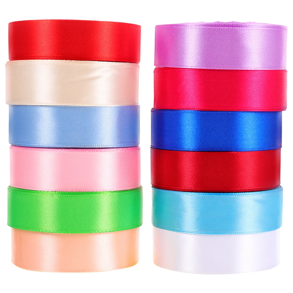 

12 Rolls Flowers Ribbon Ribbons for Crafts Party Polyester Wedding Valentine's Day. Ribbons.