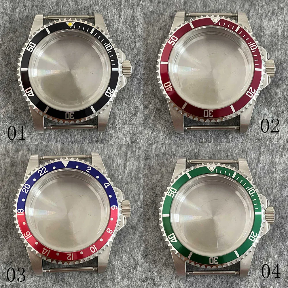 For NH35/NH36 Movement Stainless Steel Watch Case Shell Retro Upgrade Version Convex Mirror Case Sapphire Glass Watch Case