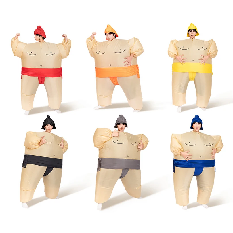 2026 New Inflatable Sumo Wrestler Costume Funny Blow Up Suit for Adult Cosplay Party Outfit Festival Holiday Gift