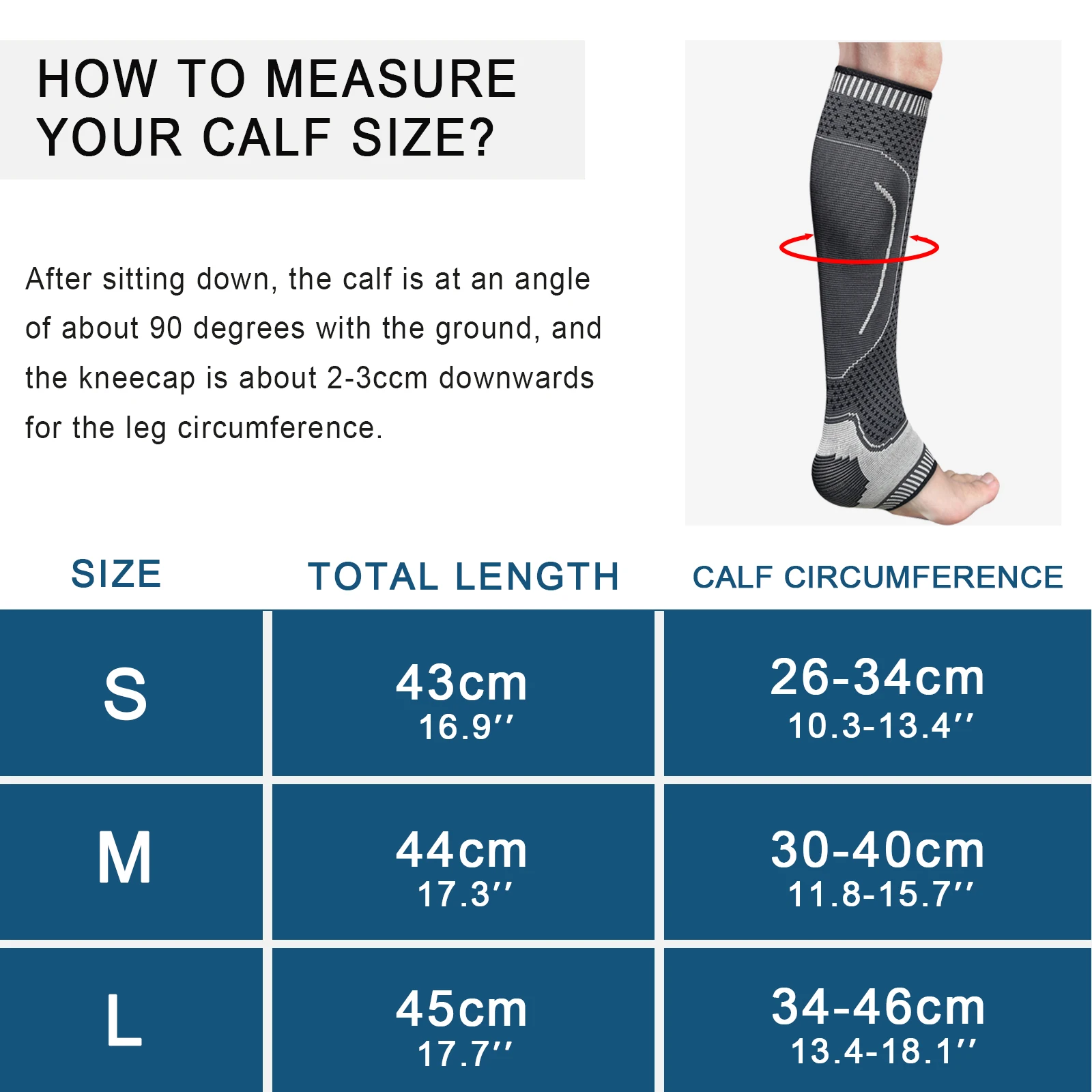 1pc Calf compression sleeve-tibial splint compression sleeve