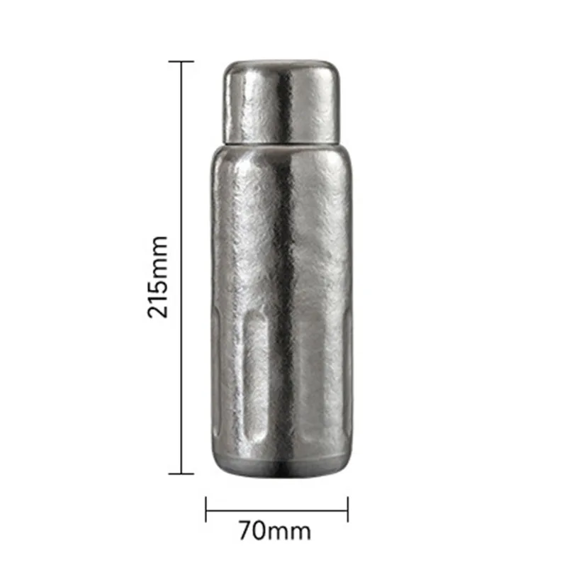 

520ml pure titanium insulated cup/vacuum flask with temperature display lid, double-layer, antibacterial, business water bottle