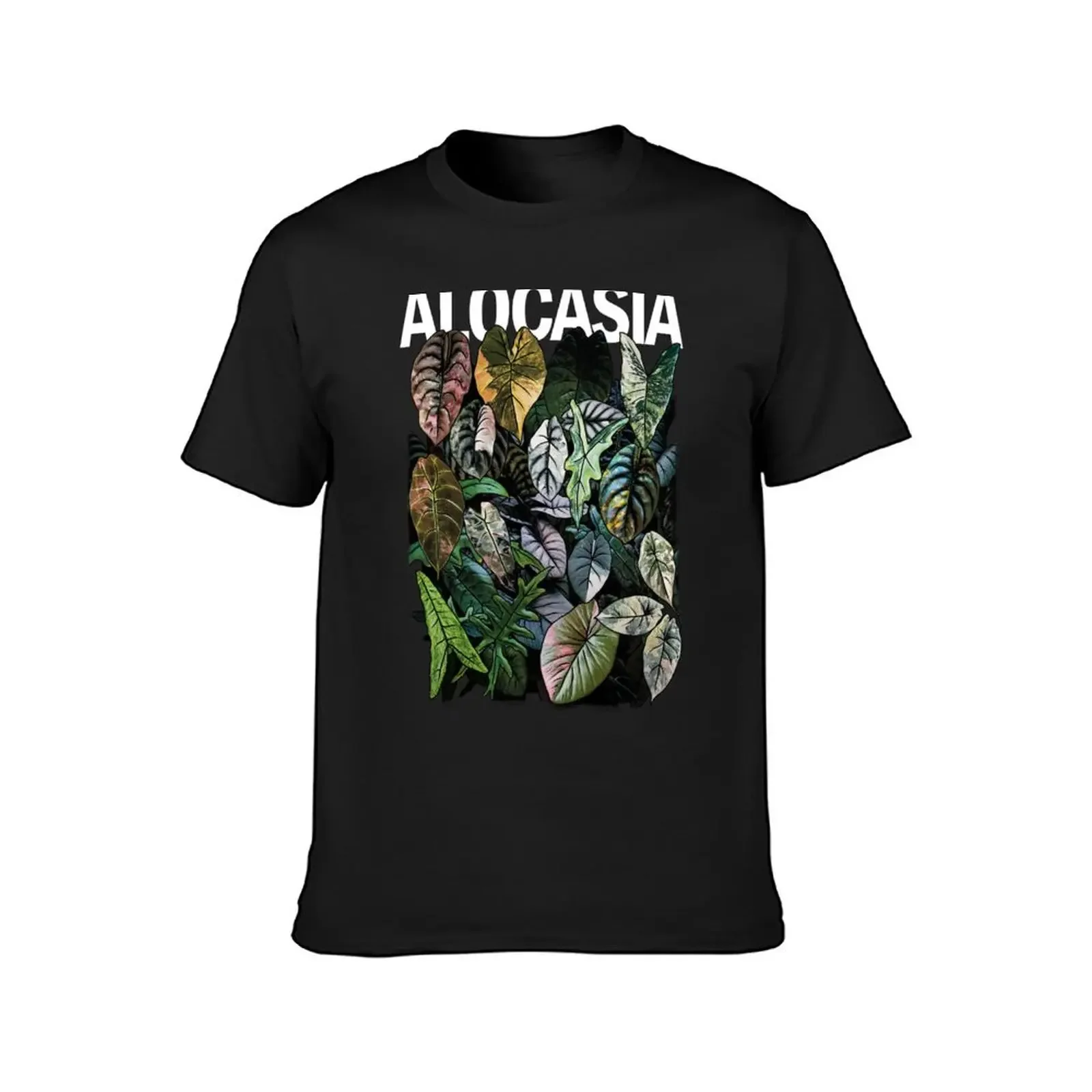 ALOCASIA JUNGLE Variegated T-Shirt blanks essential t shirt mens designer t shirt