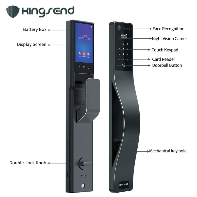 

Best Selling Wholesale CNC Smart Digital Lock Palm Vein Fingerprint Recognition Wood Aluminum Compatibility WiFi Compatible Tuya